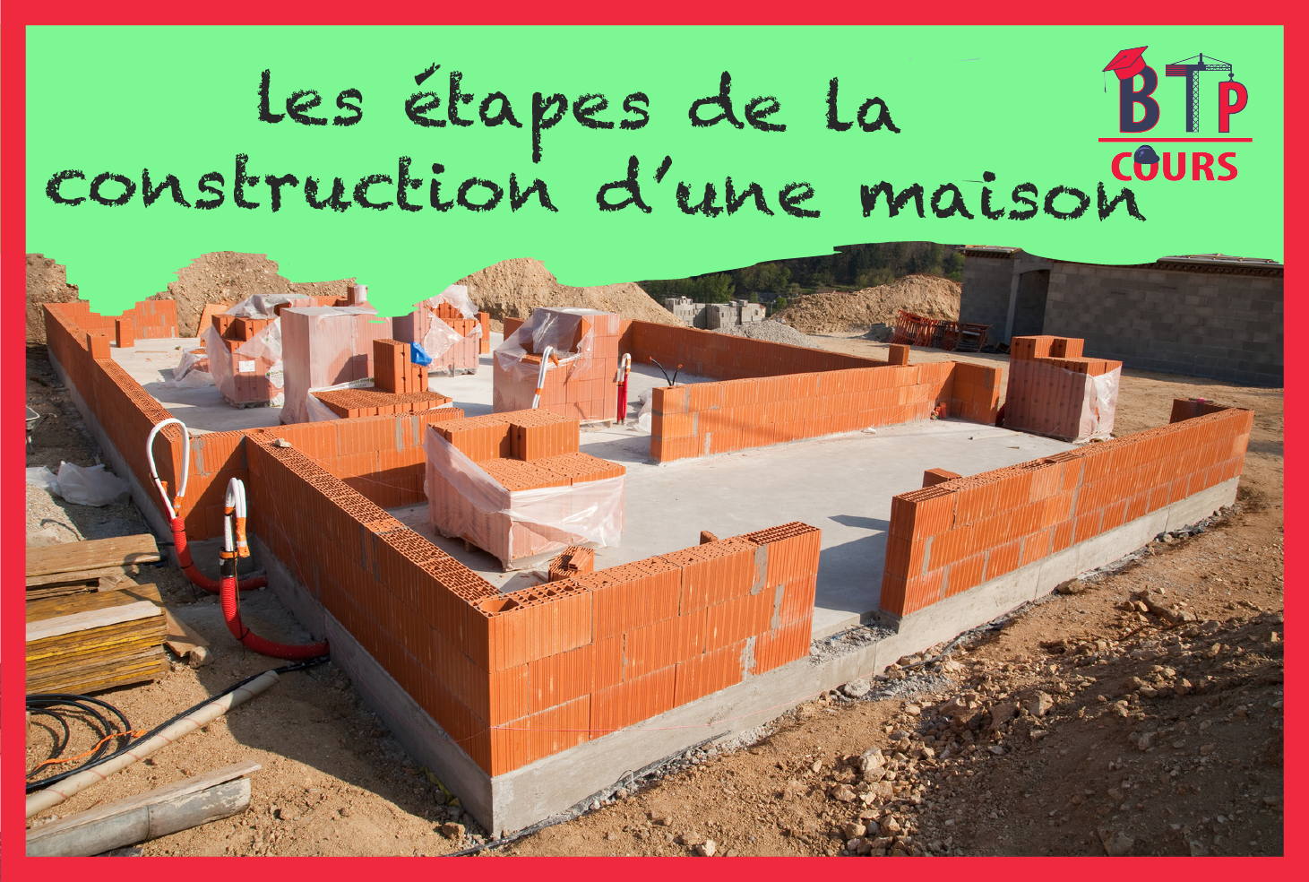 Les étapes de la construction d'une maison Cours BTP