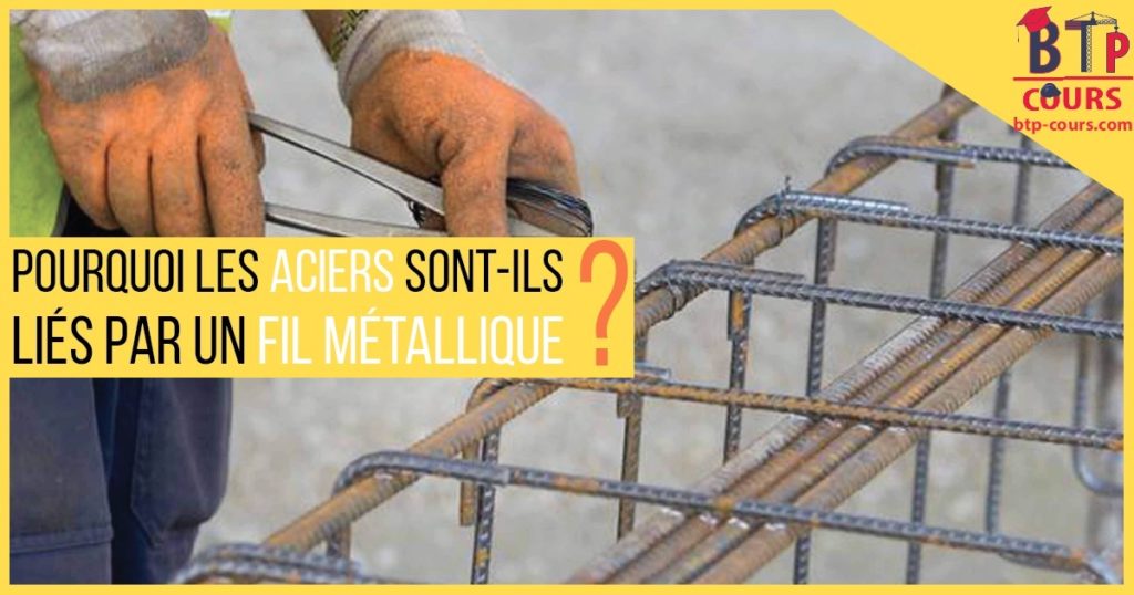 Pourquoi les aciers sont-ils liés par un fil métallique? fil de ligature dans la construction