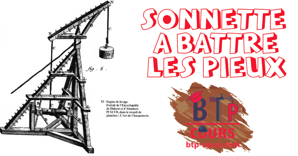 Fondations : sonnette à battre les pieux les types de pieux
